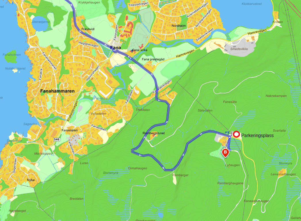 Fanafjellet-Kart